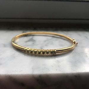 Gold bangle bracelet
